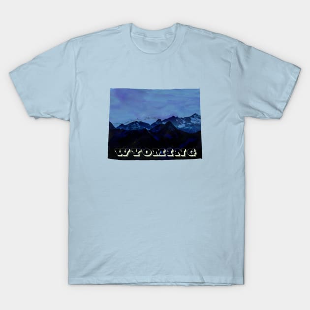 The State of Wyoming - Vista T-Shirt by loudestkitten